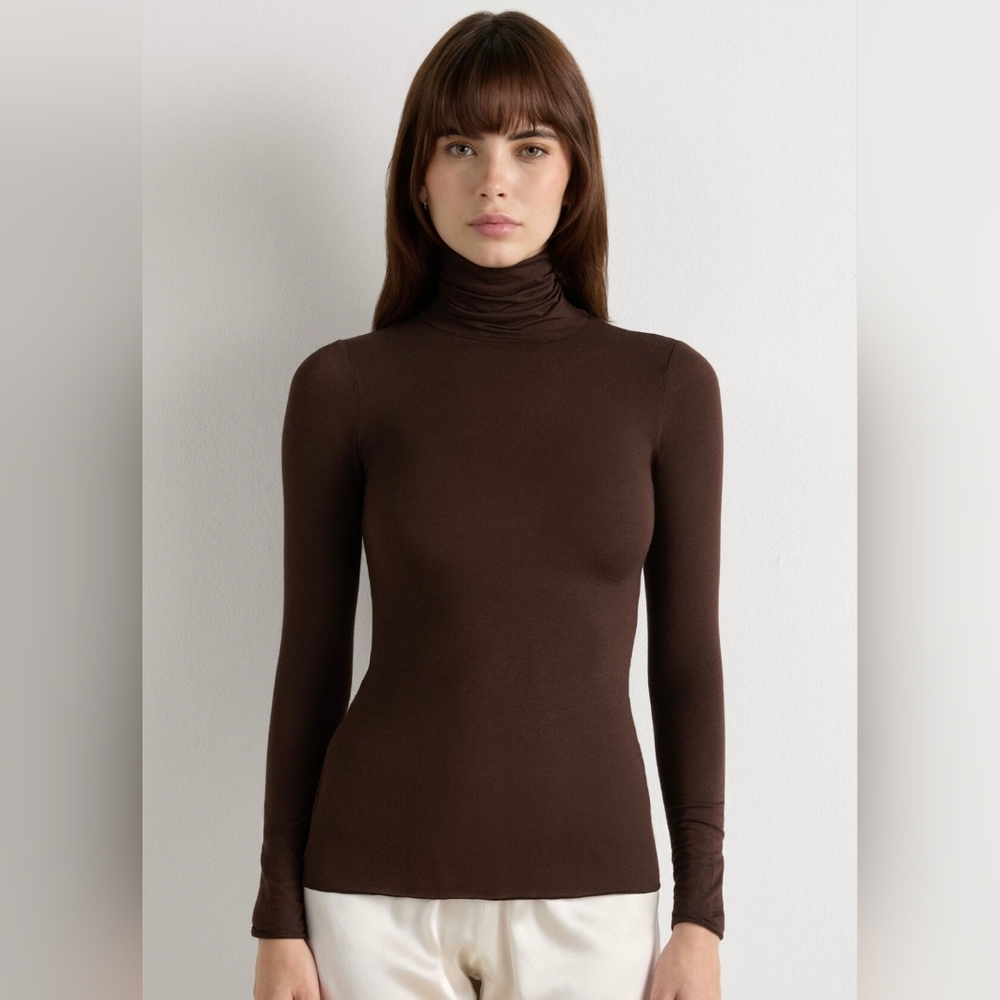 Modal Cashmere Ultralight High-Neck Top